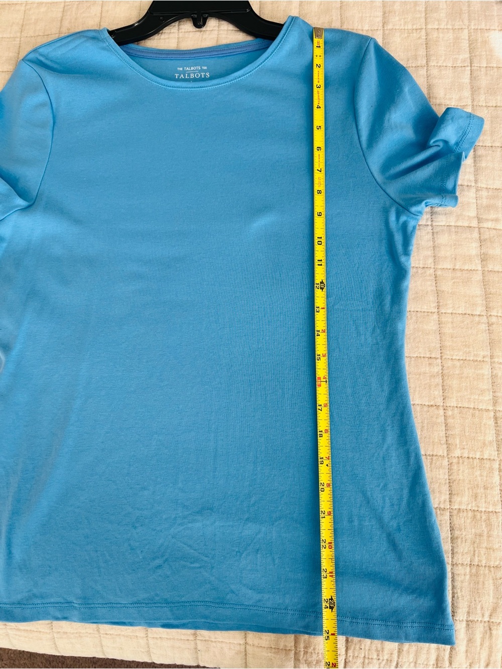 Talbots Women’s Crewneck T-Shirt — Bright Blue L - Picture 3 of 8